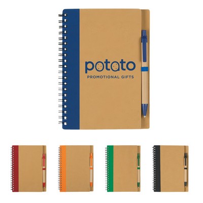 Custom Printed Eco Notebook With Pen
