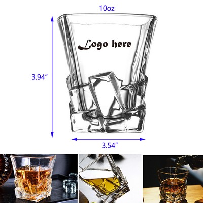 10oz Clear Crystal Scotch Whiskey Glass