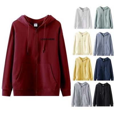 300GSM Unisex Zip-up Hoodie