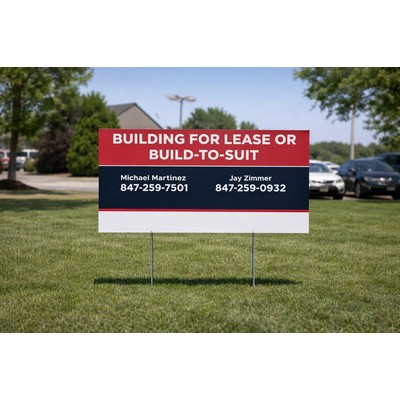 Plastic Corrugated Sign (48" x 32")