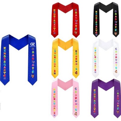 Preschool Kindergarten Printed Graduation Stole