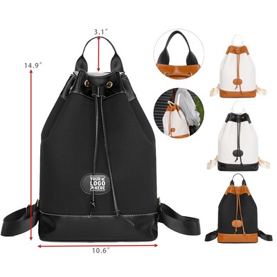 Versatile Water-Resistant Drawstring Backpack
