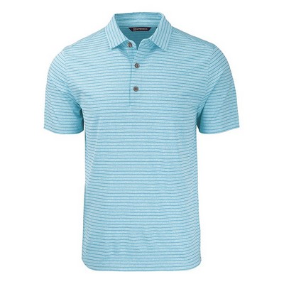 Cutter and Buck Forge Eco Heather Stripe Stretch Recycled Polo - Big and Tall