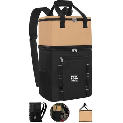 Versatile Dual-Compartment Insulated Lunch Bag