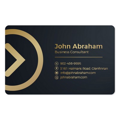 Plastic Wallet Card .010 White Gloss Vinyl, Digital Full Color & UV Varnish