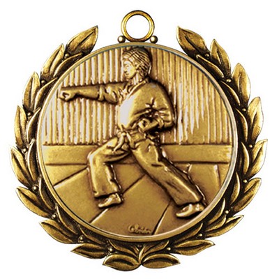 Regency Stock Medal w/ Wreath (Karate) 2 3/4"
