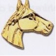 Stock Animal Lapel Pin (Horse Head Facing Right)