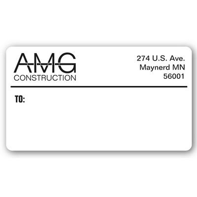 FasTurn® Rectangle Label (3-3/8" x 6")