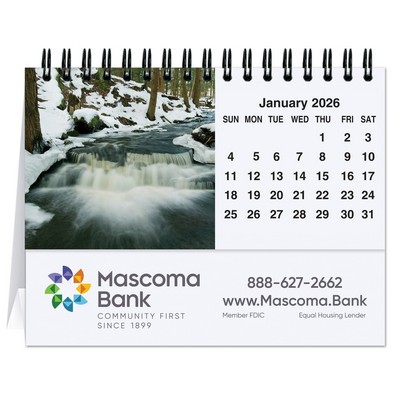 Waterways Water Tent Desk Calendar (5 13/16"x4½")