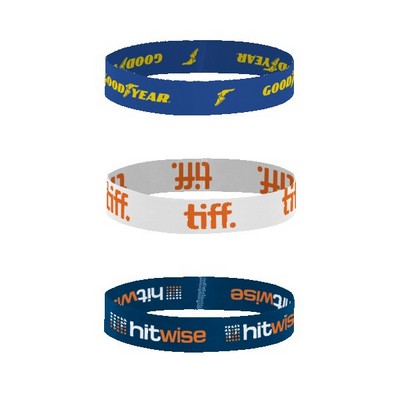 1/2" H x 7" L Dye-Sublimated Stretchy Elastic Bracelet