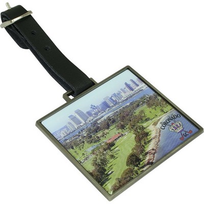 Rectangular Metal Bag Tag