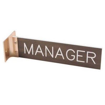 Double-sided Wall Name Plate - 4" x 10" x 1/8"