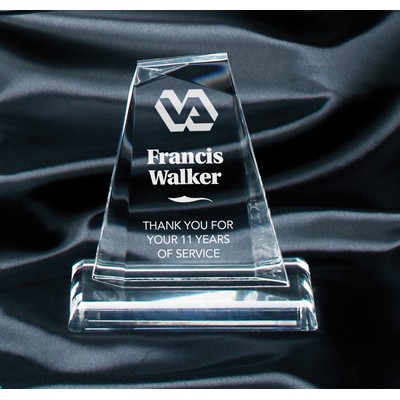 Clear Acrylic Pinnacle Award on Base