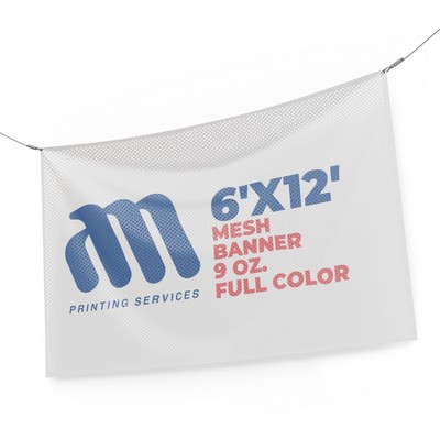 Mesh Banner 6'x12' 9 Oz. Full Color (6'x12')
