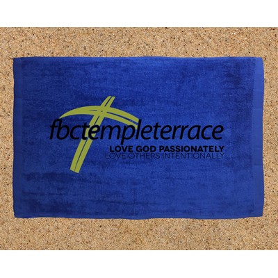 Royal Blue Velour Rally Towel (11"x17")