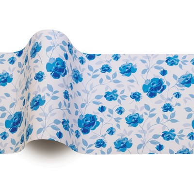 Botanicals Wedgewood Blossoms Stock Design Tissue Paper (B)