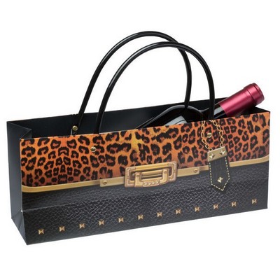Cheetah Purse Horizontal Wine Bottle Bag