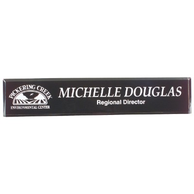 Black Acrylic Desk Wedge (10" x 2")