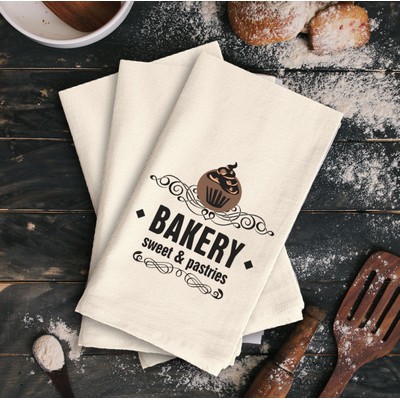 Vintage Flour Sack Tea Towel with Custom Print