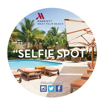 Floor Decal | Custom | Die Cut Shape | White Vinyl | Removable Adh | Full Color | 253 to 354 Sq In