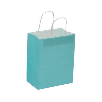 Matte Tinted White Kraft Cub Paper Shopping Bag (8"x4½"x10¾")