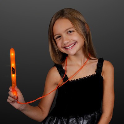 Flashing LED Orange Patrol Wand - BLANK