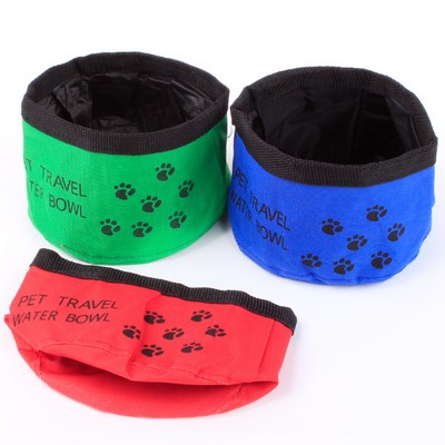 Foldable Travel Pet Bowl - Portable Water Dish