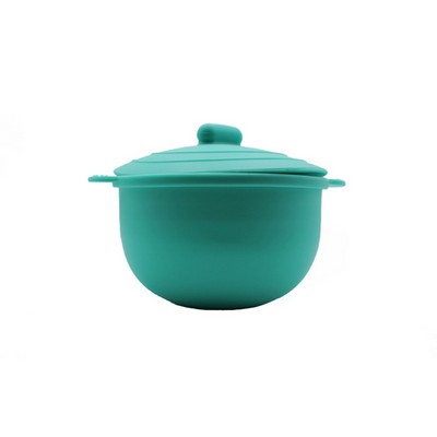 Collapsible Silicone Bowl w/Lid for Kid