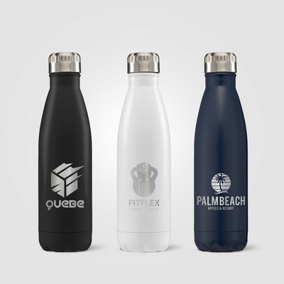 Ibiza - 16 oz. Double-Wall Stainless Bottle - Laser