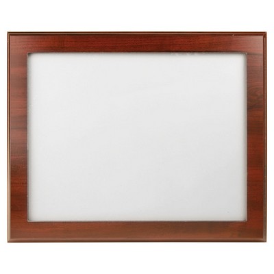 Cherry Finish Slide-In Frame Plaque w/ 11" x 8.5" Window