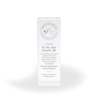 Alexis Clear Crystal Column, Large