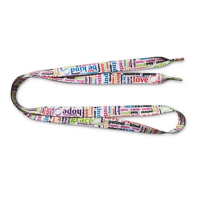 5/8" Sublimated Standard Men's Shoe Laces