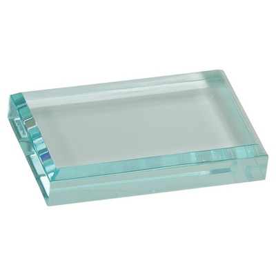 4" x 2.5" Jade Acrylic Paperweight