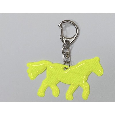 Horse Shape Reflective Keytag