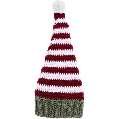 Christmas Stripe Long Tail Hat