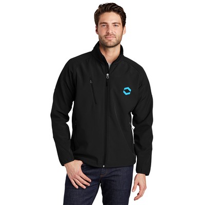 Port Authority Textured Soft Shell Embroidered Jacket