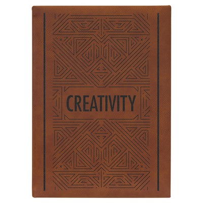 7" x 9 3/4" Rawhide Leatherette Sketch Book-Unlined Paper