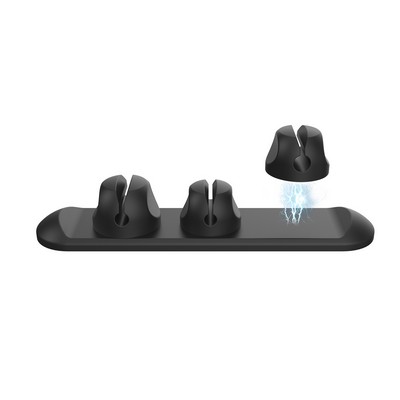 Magnetic Cable Organizer , 3 Clip Cable Holder for Accessories and Chargers , Cord Management