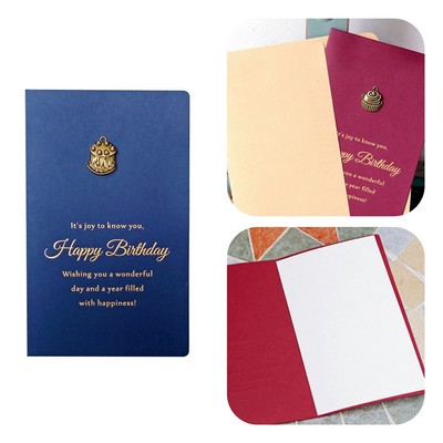 High Classic Bronzing Custom Greeting Cards