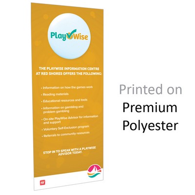 36" w x 82" Polyester Replacement Banner Only