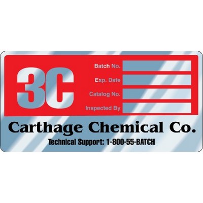 Stock Embossable Aluminum Decal (6"x3")
