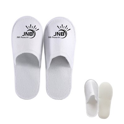 Hotel White Non-Slip Disposable Slippers
