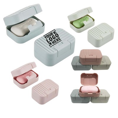 Portable Bar Soap Container with Lid for Travel