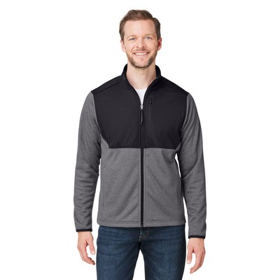CORE 365 Men's Venture Heathered Stripe Hybrid Jacket
