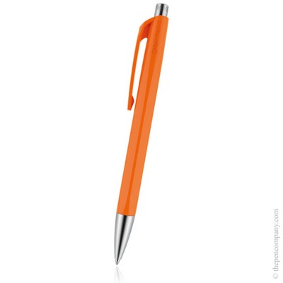Spectrum Line Caran d'Ache Swiss Made Infinite 888 Ball Point Pen Orange Blue ink