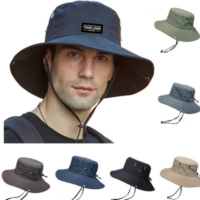 Fishing Sun Bucket Hat with Wide Brim for Sun Protection