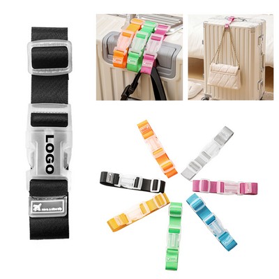The Luggage Buckle Secures The Strap