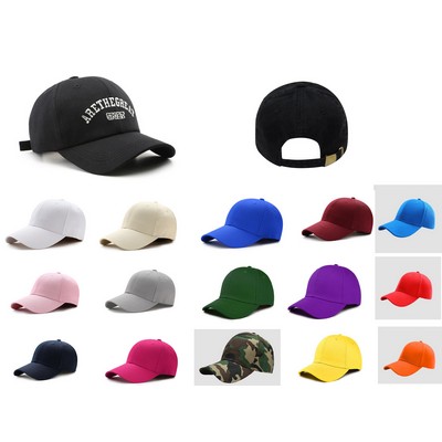 6 Panels Structed 100% Cotton Twill Buster Baseball Cap