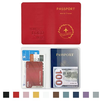 Premium PU Leather Passport Holder