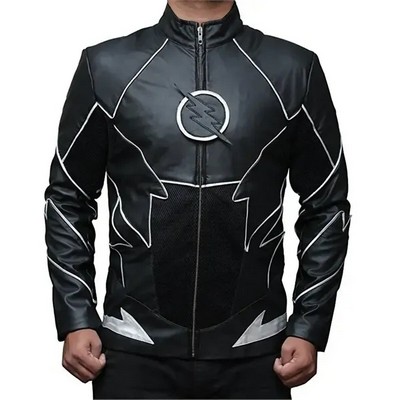Flash Leather Sheild Style Jacket